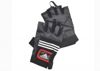 Тяжелоатлетические перчатки (кожа) Leather Lifting Glove S/M ADGB-12124